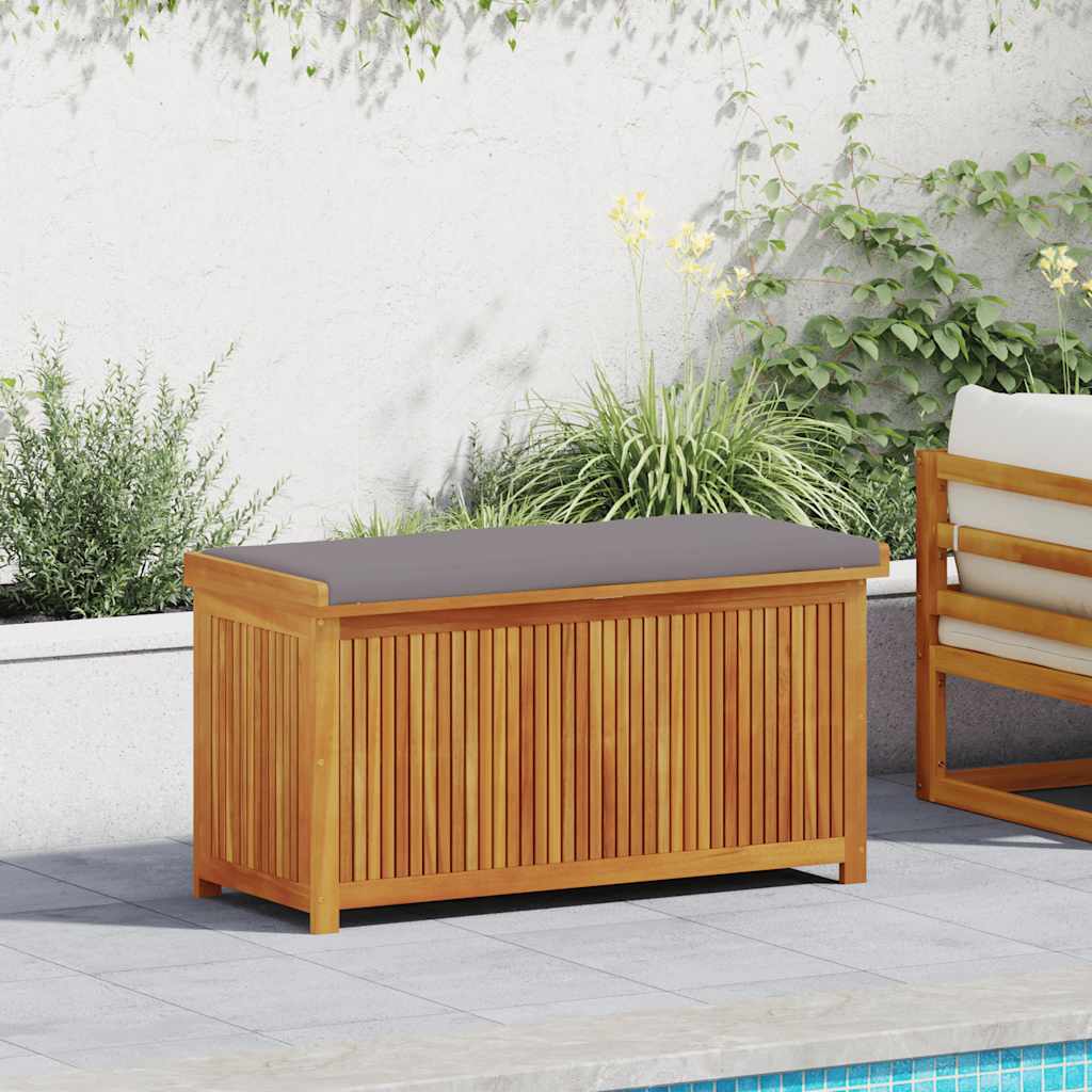 Opbergbox voor buiten 113x50x60,5 cm massief acaciahout