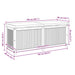 Kussenbox voor buiten 150x50x60,5 cm massief acaciahout