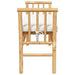 Tuinbank met kussen Bruin 110 x 38 x 65cm Bamboe