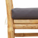Tuinbank met kussen Bruin 110 x 38 x 65cm Bamboe