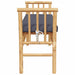 Tuinbank met kussen Bruin 110 x 38 x 65cm Bamboe