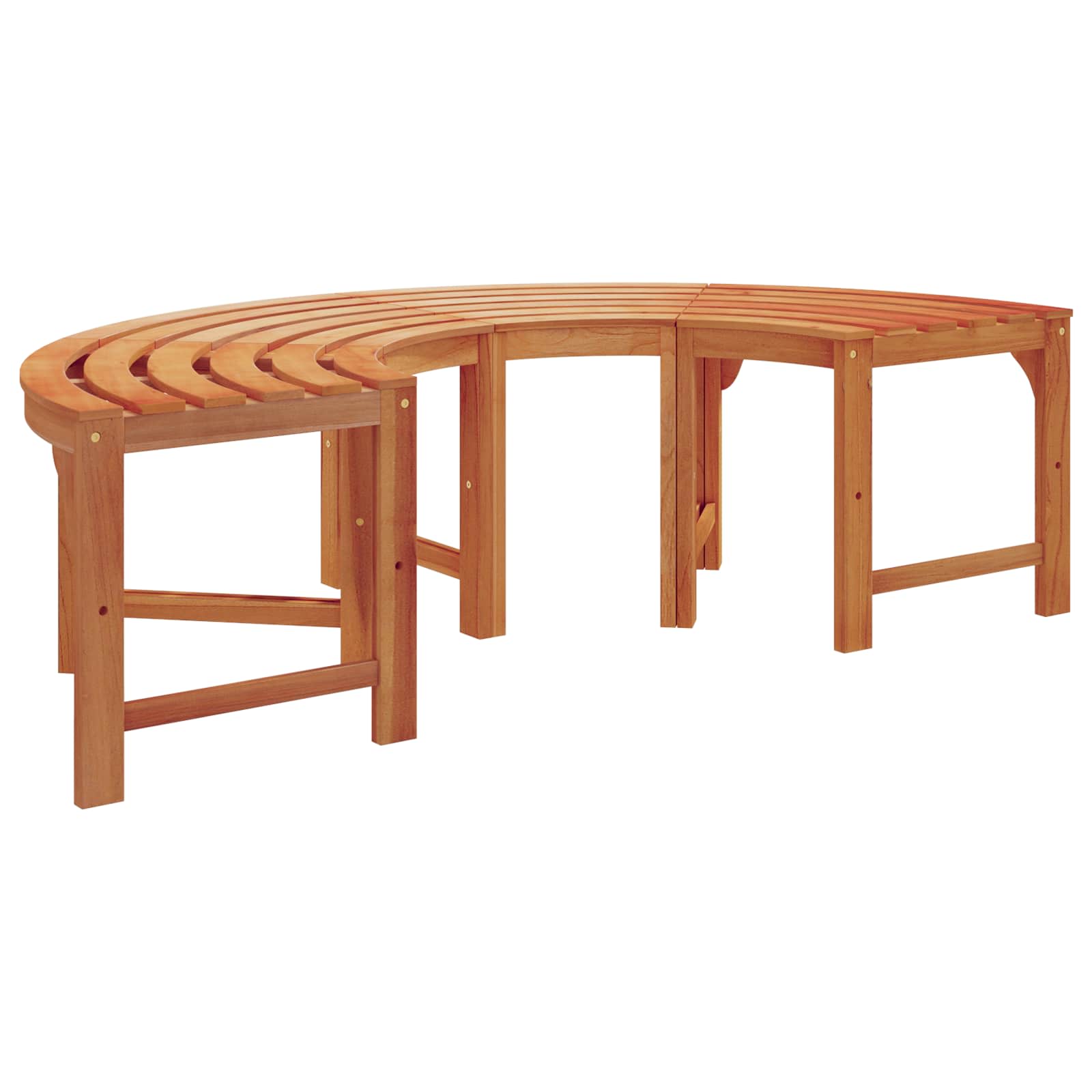 Boom bank 8 -Seater 2 st 160 x 80 x 45cm Naturel