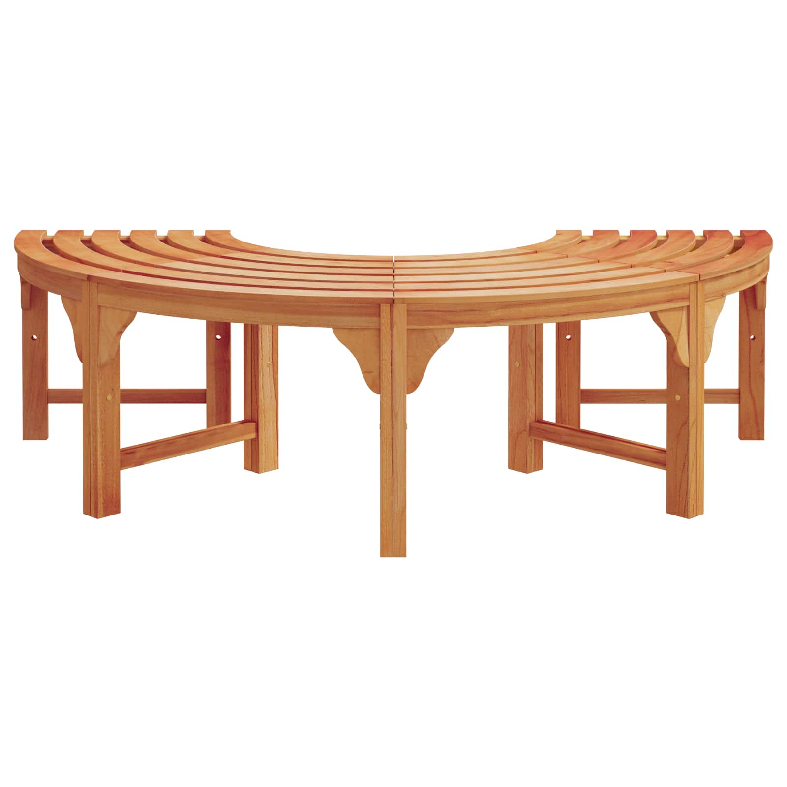 Boom bank 8 -Seater 2 st 160 x 80 x 45cm Naturel