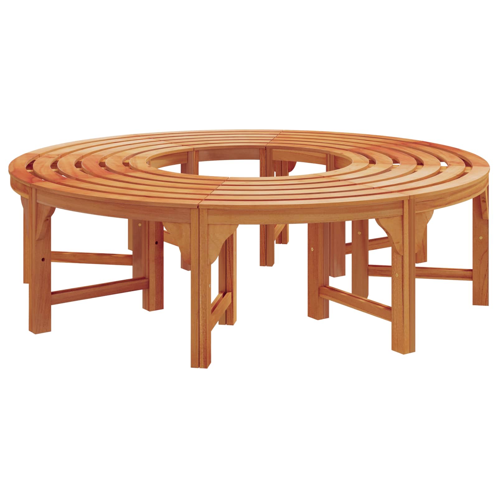 Boom bank 8 -Seater 2 st 160 x 80 x 45cm Naturel