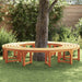 Boom bank 8 -Seater 2 st 160 x 80 x 45cm Naturel