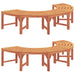 Boom bank 8 -Seater 2 st 160 x 80 x 45cm Naturel