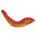 Ligstoel 2 st Massief Acaciahout Bruin