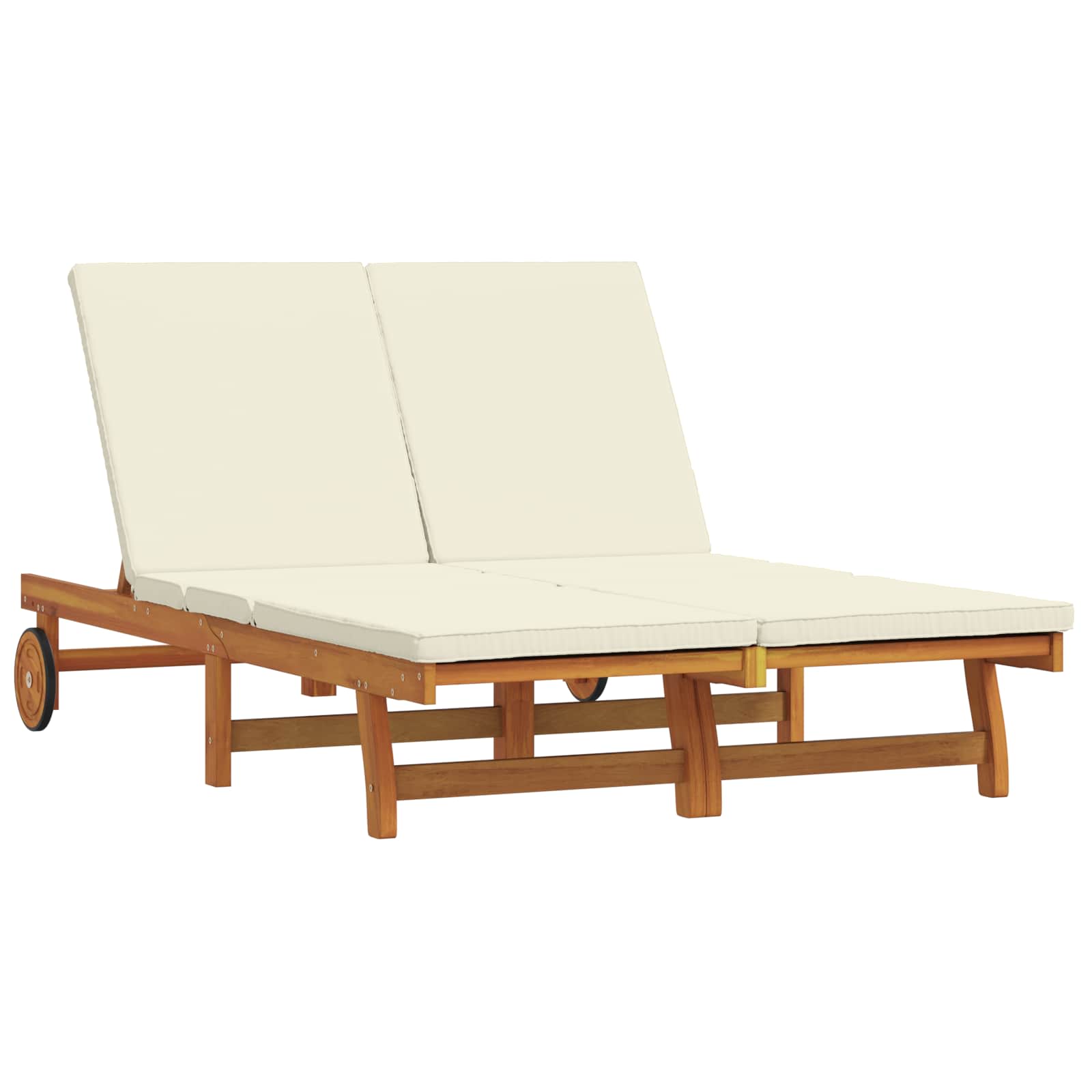Ligstoel Bruin 125 x 200 x 84 cm Massief Acaciahout