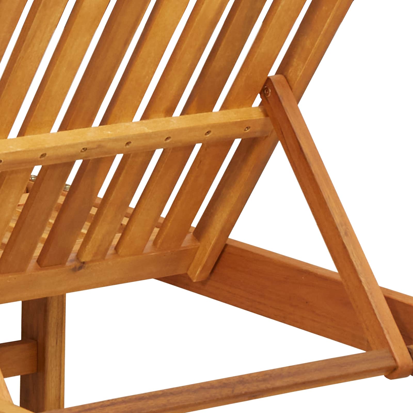 Ligstoel Bruin 125 x 200 x 84 cm Massief Acaciahout