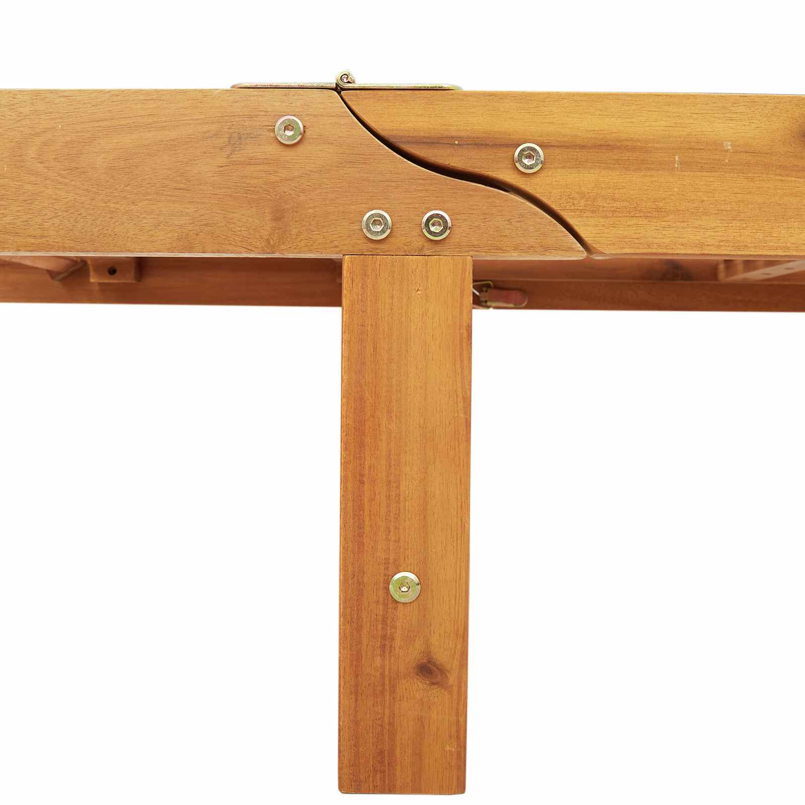 Ligstoel Bruin 125 x 200 x 84 cm Massief Acaciahout