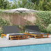 Ligstoel Bruin 125 x 200 x 84 cm Massief Acaciahout
