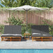 Ligstoel Bruin 125 x 200 x 84 cm Massief Acaciahout