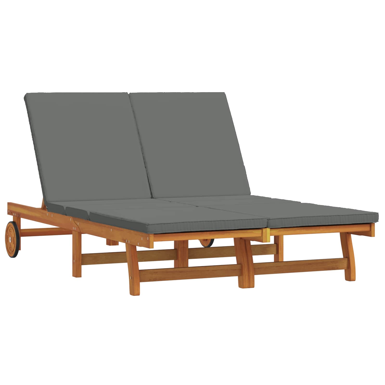 Ligstoel Bruin 125 x 200 x 84 cm Massief Acaciahout