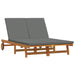 Ligstoel Bruin 125 x 200 x 84 cm Massief Acaciahout