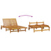 Ligstoel Bruin 125 x 200 x 84 cm Massief Acaciahout