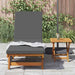 Ligstoel 2 st Massief Acaciahout Bruin
