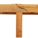 Ligbedden 2 st met tafel massief acaciahout