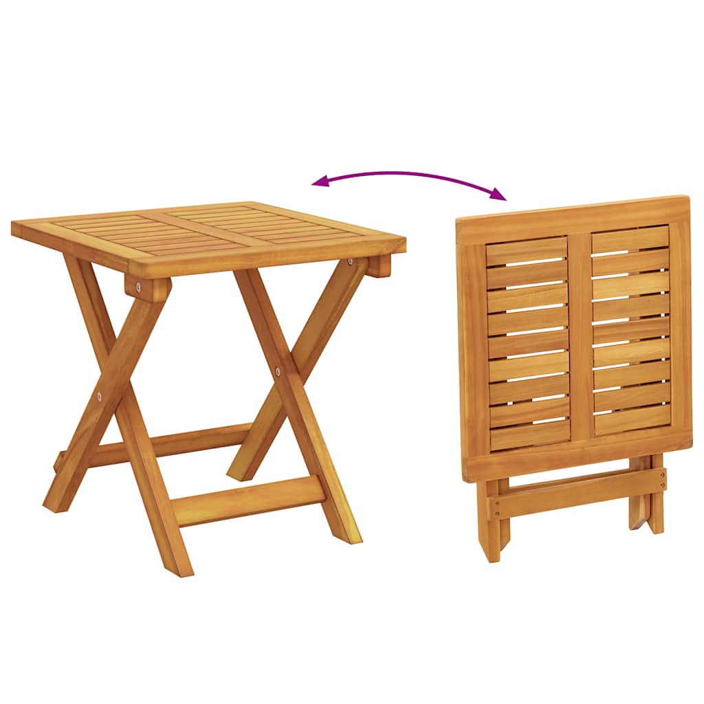 Ligbedden 2 st met tafel massief acaciahout