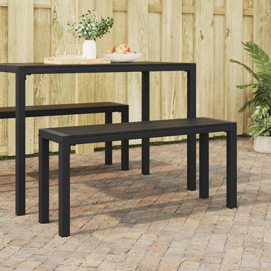 Tuinbank Zwart 100 x 28 x 45 cm Staal