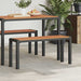 Tuinbank Bruin 100 x 28 x 45 cm Staal