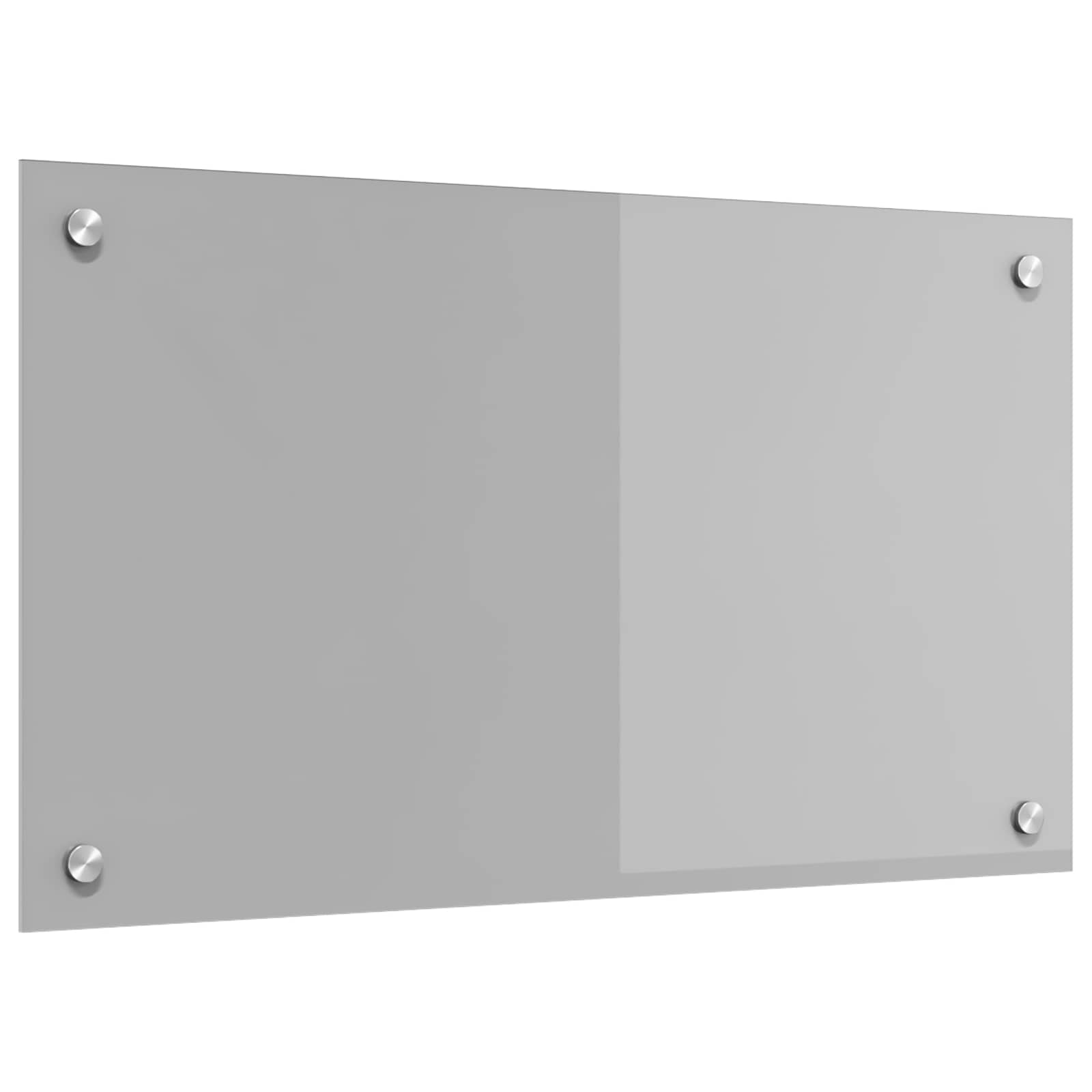 Keukenachterwand Lichtgrijs 70 x 40 cm gehard glas