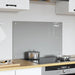 Keukenachterwand Lichtgrijs 80 x 50 cm gehard glas