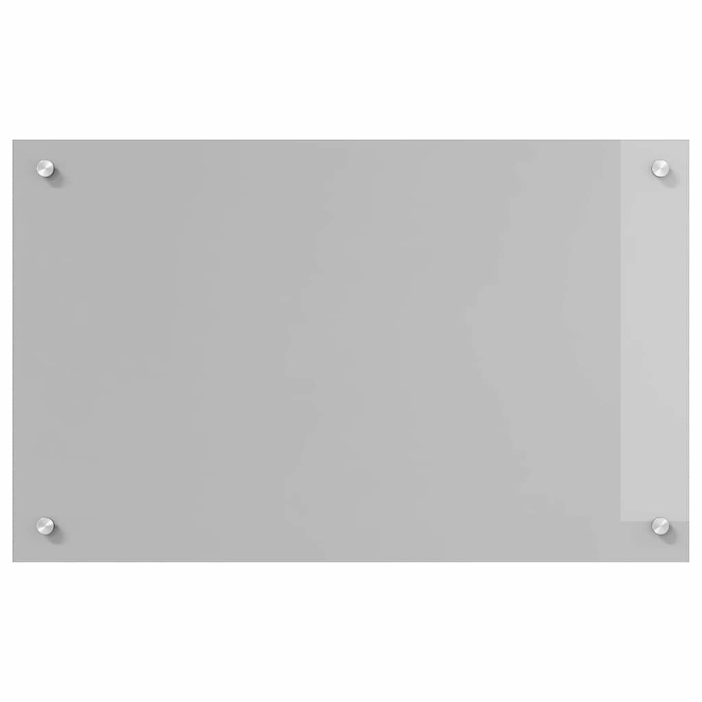 Keukenachterwand Lichtgrijs 80 x 50 cm gehard glas