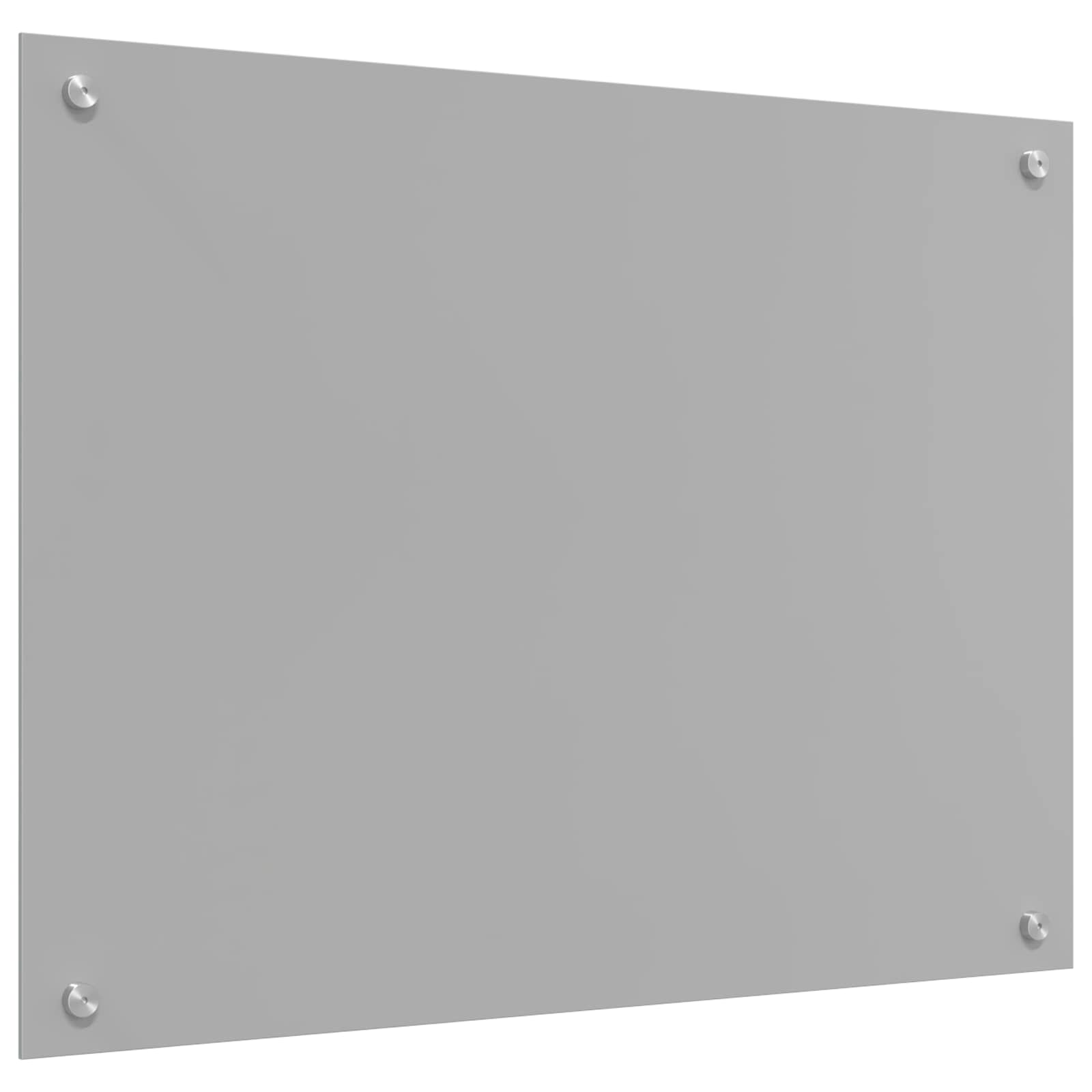 Keukenachterwand Lichtgrijs 80 x 60 cm gehard glas
