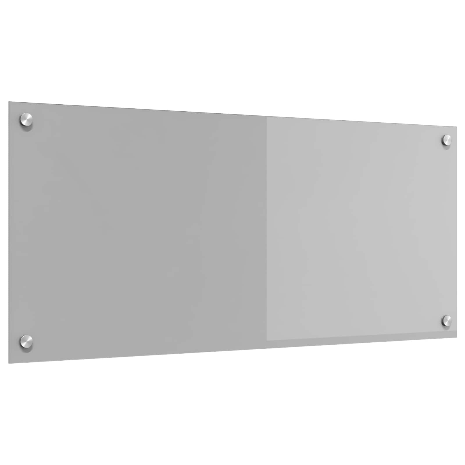 Keukenachterwand Lichtgrijs 90 x 40 cm gehard glas