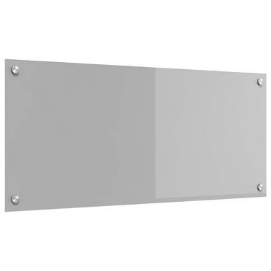 Keukenachterwand Lichtgrijs 90 x 40 cm gehard glas