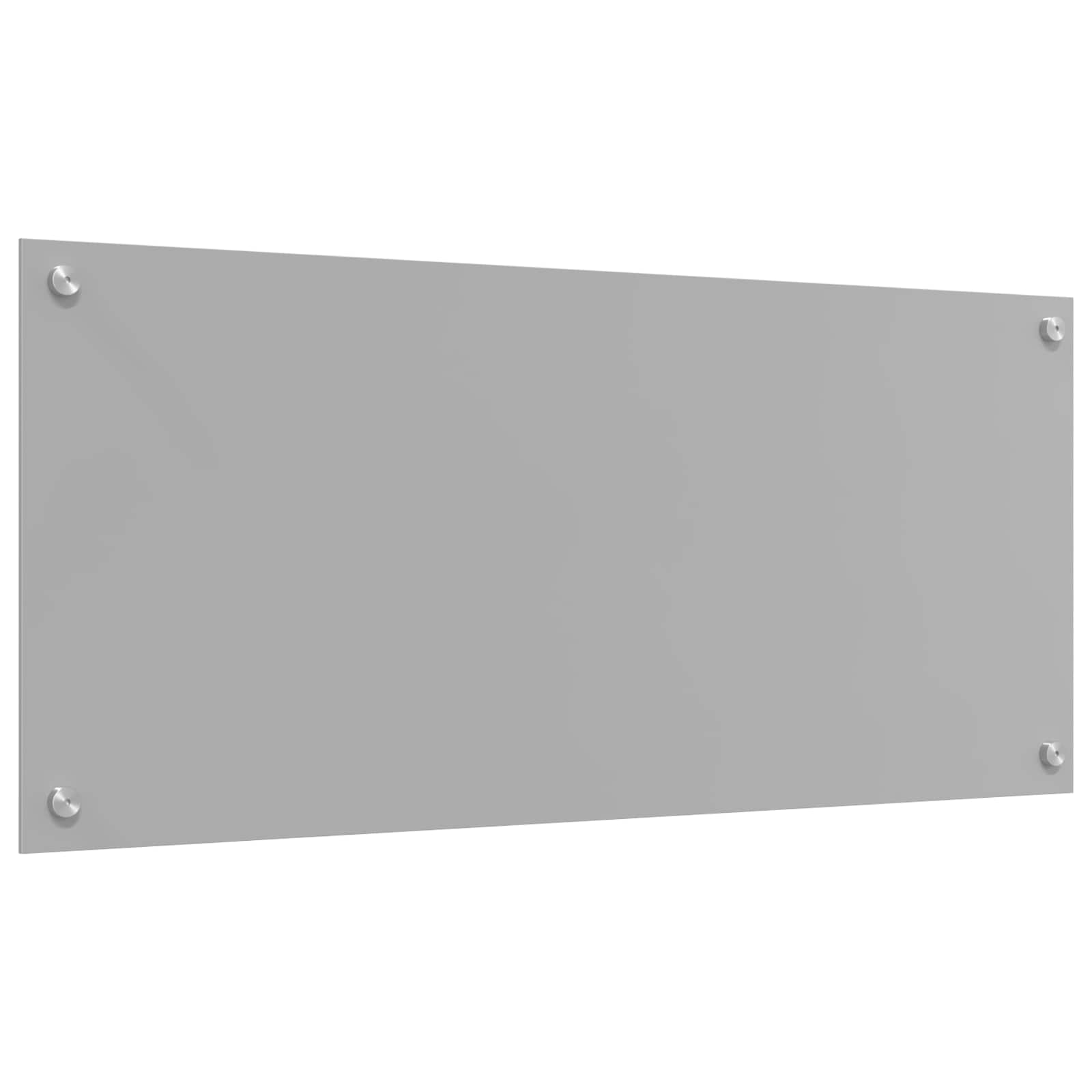Keukenachterwand Lichtgrijs 90 x 40 cm gehard glas