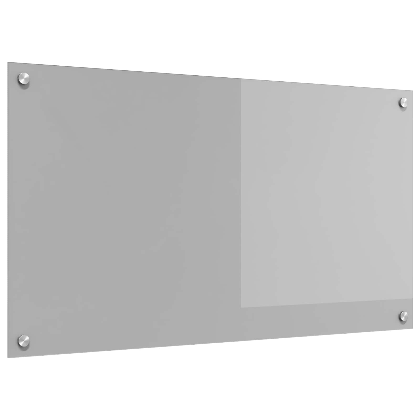 Keukenachterwand Lichtgrijs 90 x 50 cm gehard glas