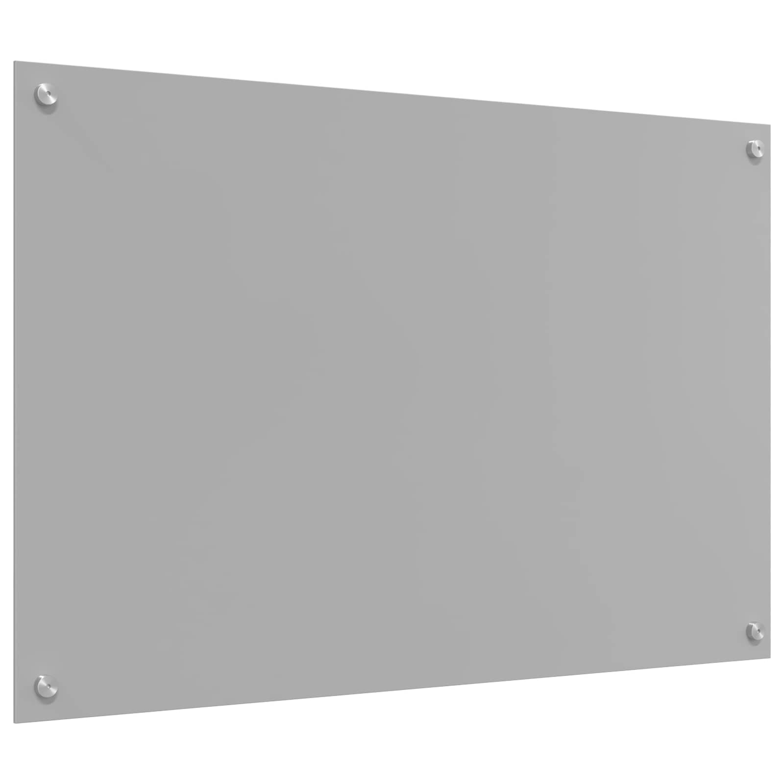 Keukenachterwand Lichtgrijs 90 x 60 cm gehard glas