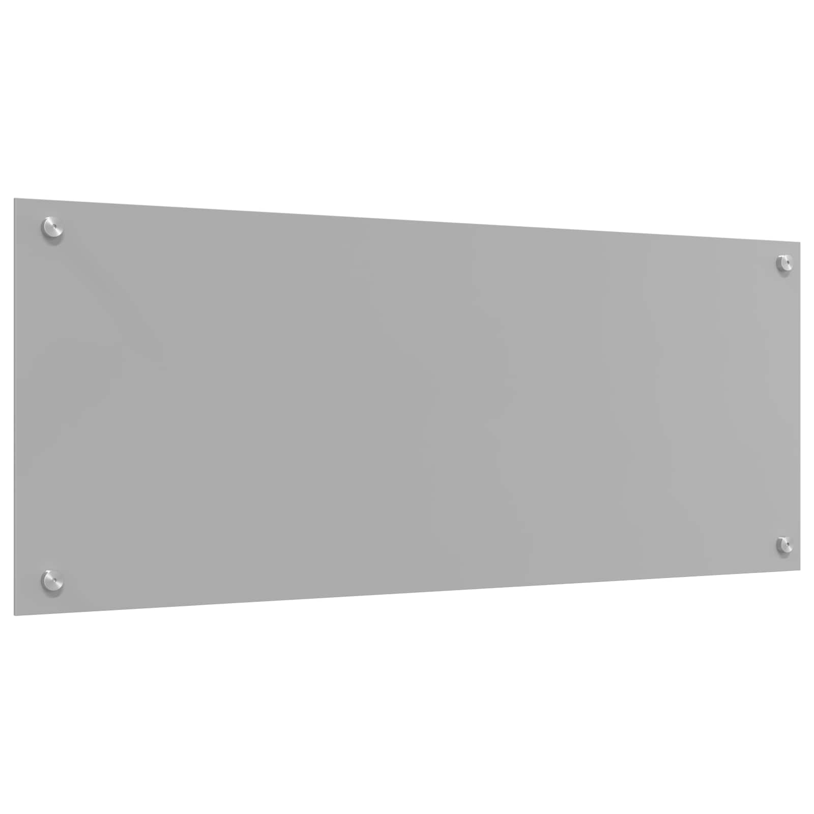 Keukenachterwand Lichtgrijs 100 x 40 cm gehard glas
