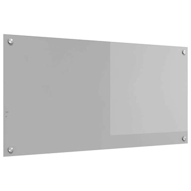 Keukenachterwand Lichtgrijs 100 x 50 cm gehard glas