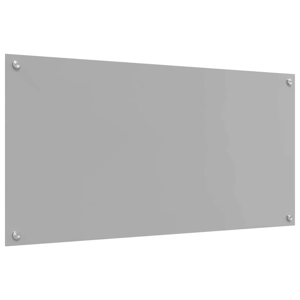 Keukenachterwand Lichtgrijs 100 x 50 cm gehard glas
