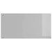 Keukenachterwand Lichtgrijs 100 x 50 cm gehard glas