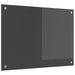 Keukenachterwand Donkergrijs 70 x 50 cm gehard glas