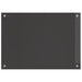 Keukenachterwand Donkergrijs 70 x 50 cm gehard glas