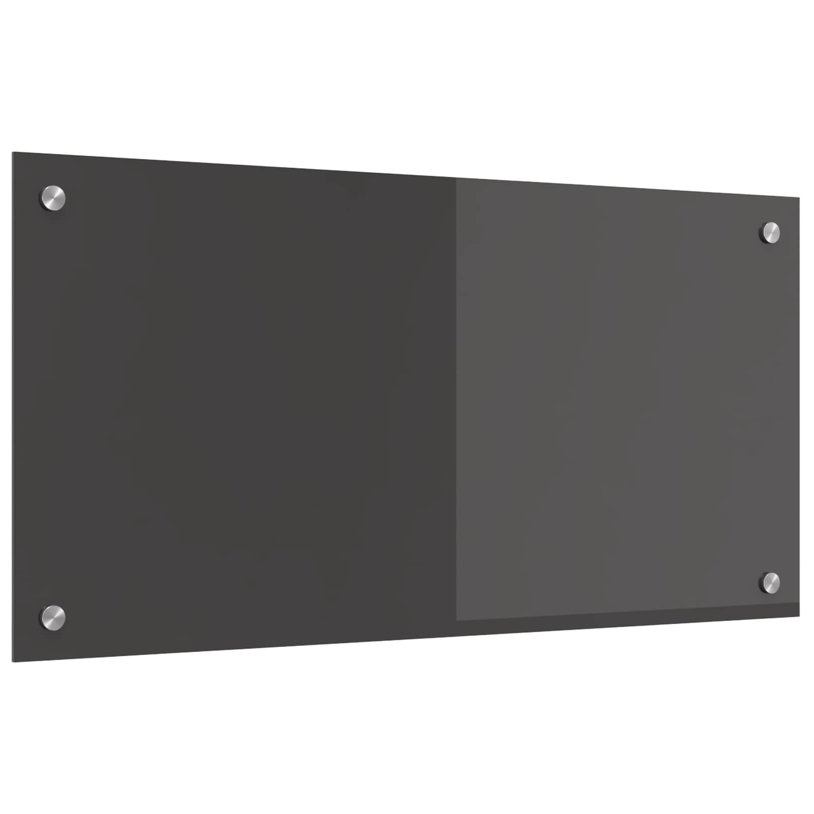 Keukenachterwand Donkergrijs 80 x 40 cm gehard glas