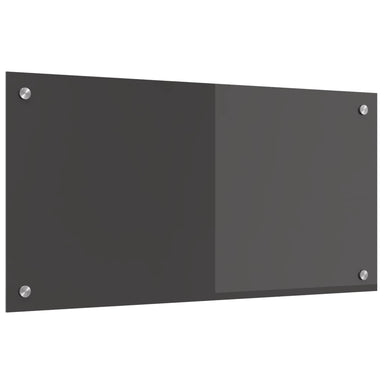 Keukenachterwand Donkergrijs 80 x 40 cm gehard glas