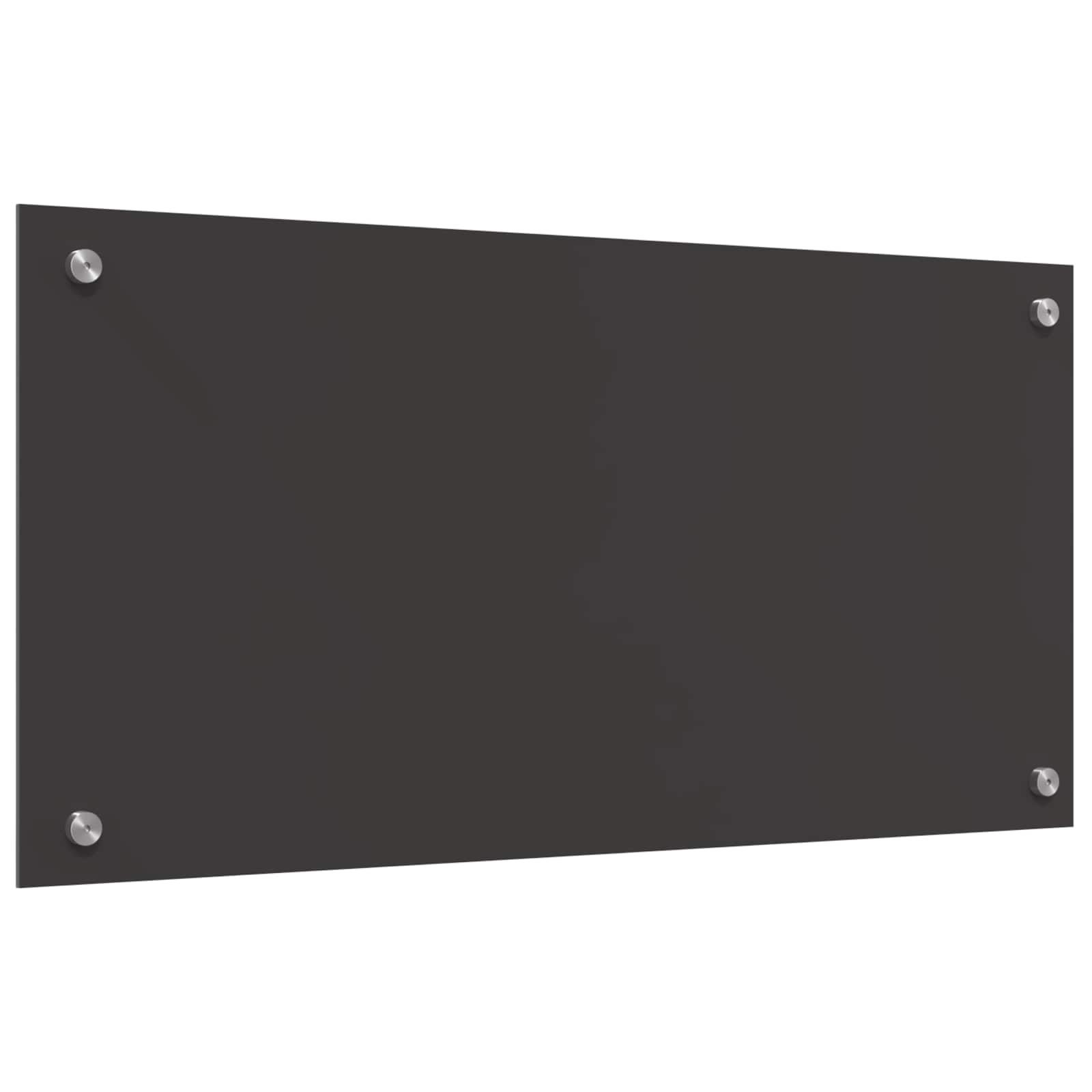 Keukenachterwand Donkergrijs 80 x 40 cm gehard glas