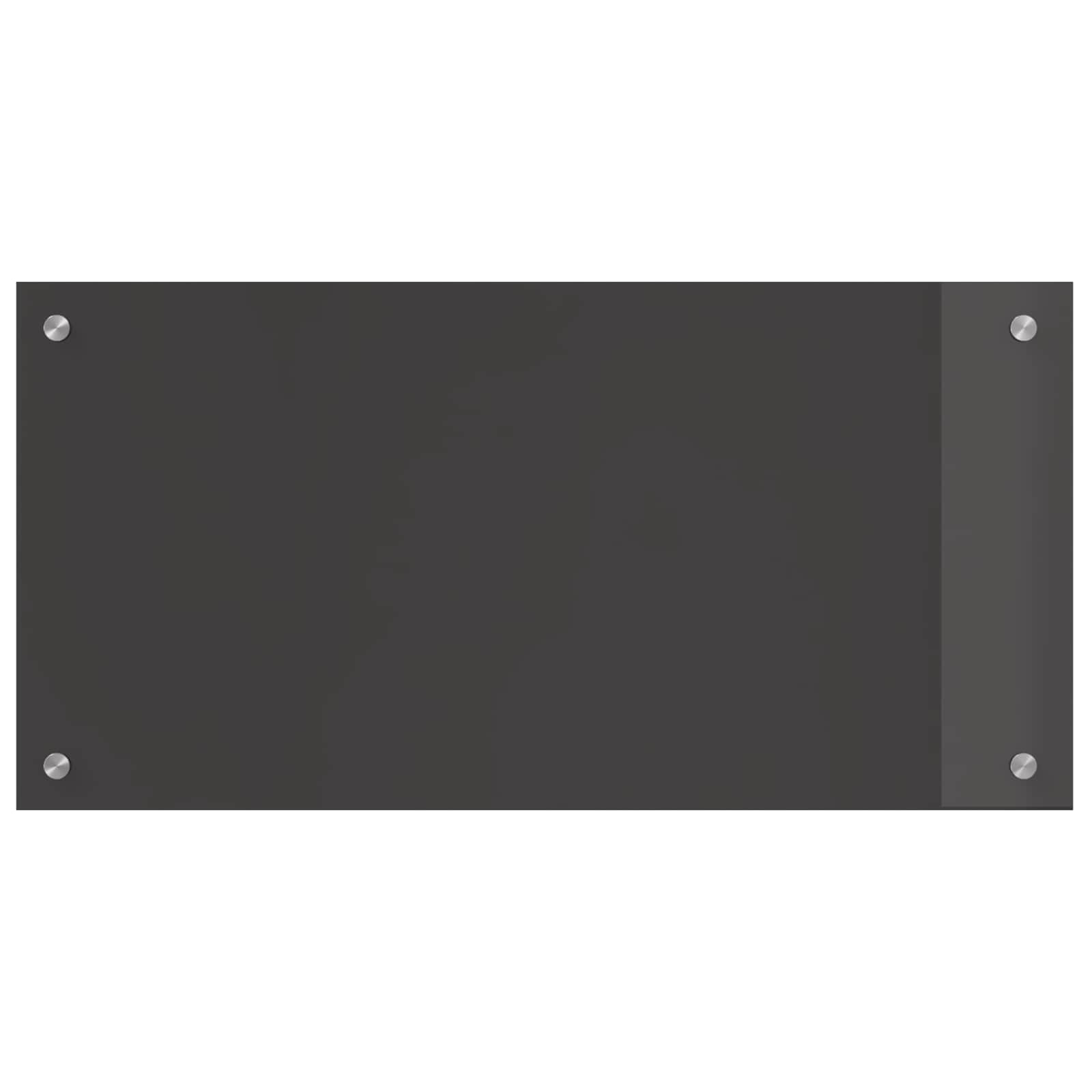 Keukenachterwand Donkergrijs 80 x 40 cm gehard glas