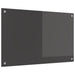 Keukenachterwand Donkergrijs 80 x 50 cm gehard glas