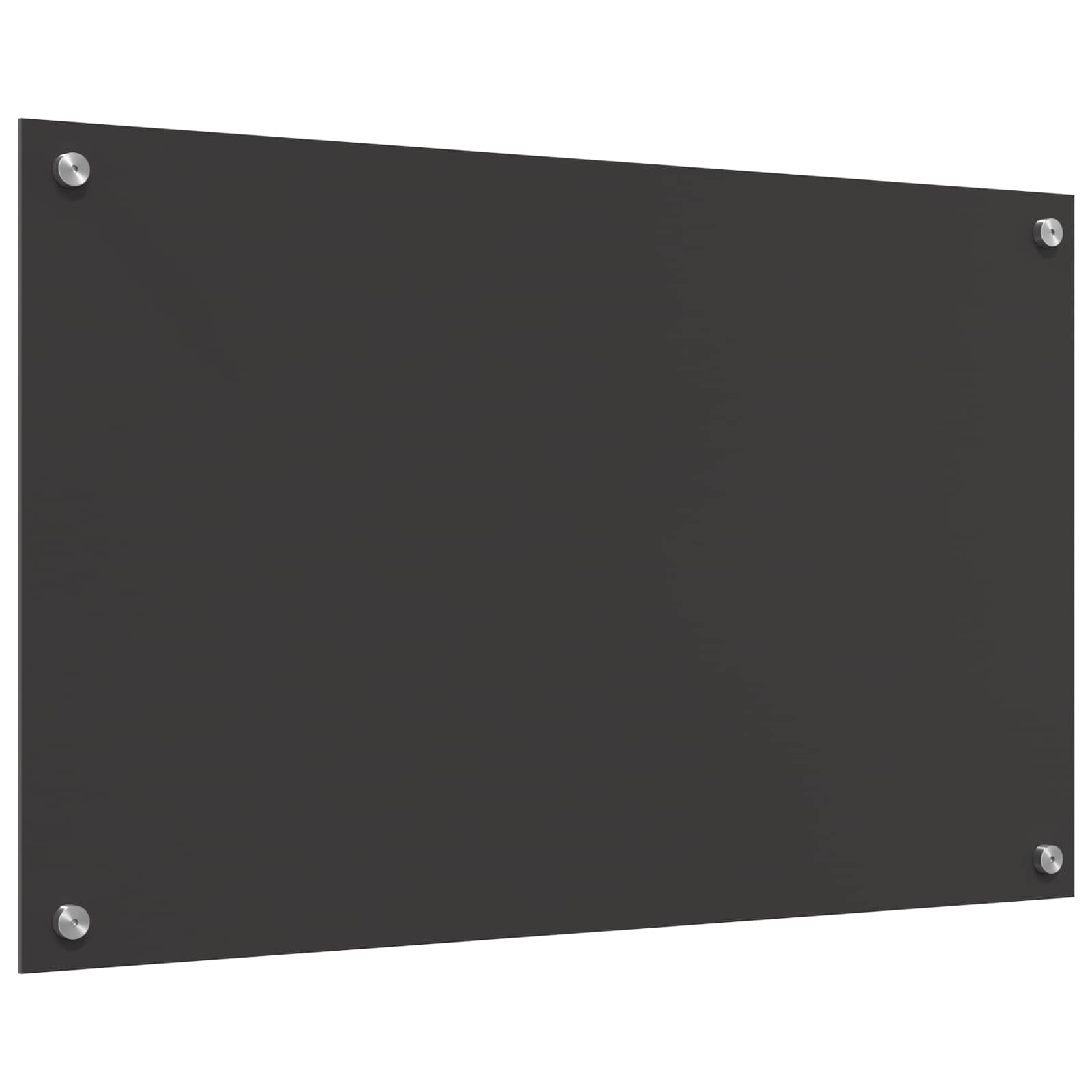 Keukenachterwand Donkergrijs 80 x 50 cm gehard glas