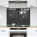 Keukenachterwand Donkergrijs 80 x 60 cm gehard glas