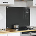 Keukenachterwand Donkergrijs 80 x 60 cm gehard glas
