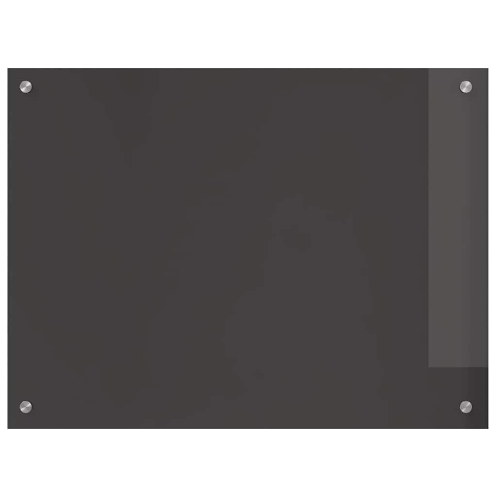 Keukenachterwand Donkergrijs 80 x 60 cm gehard glas