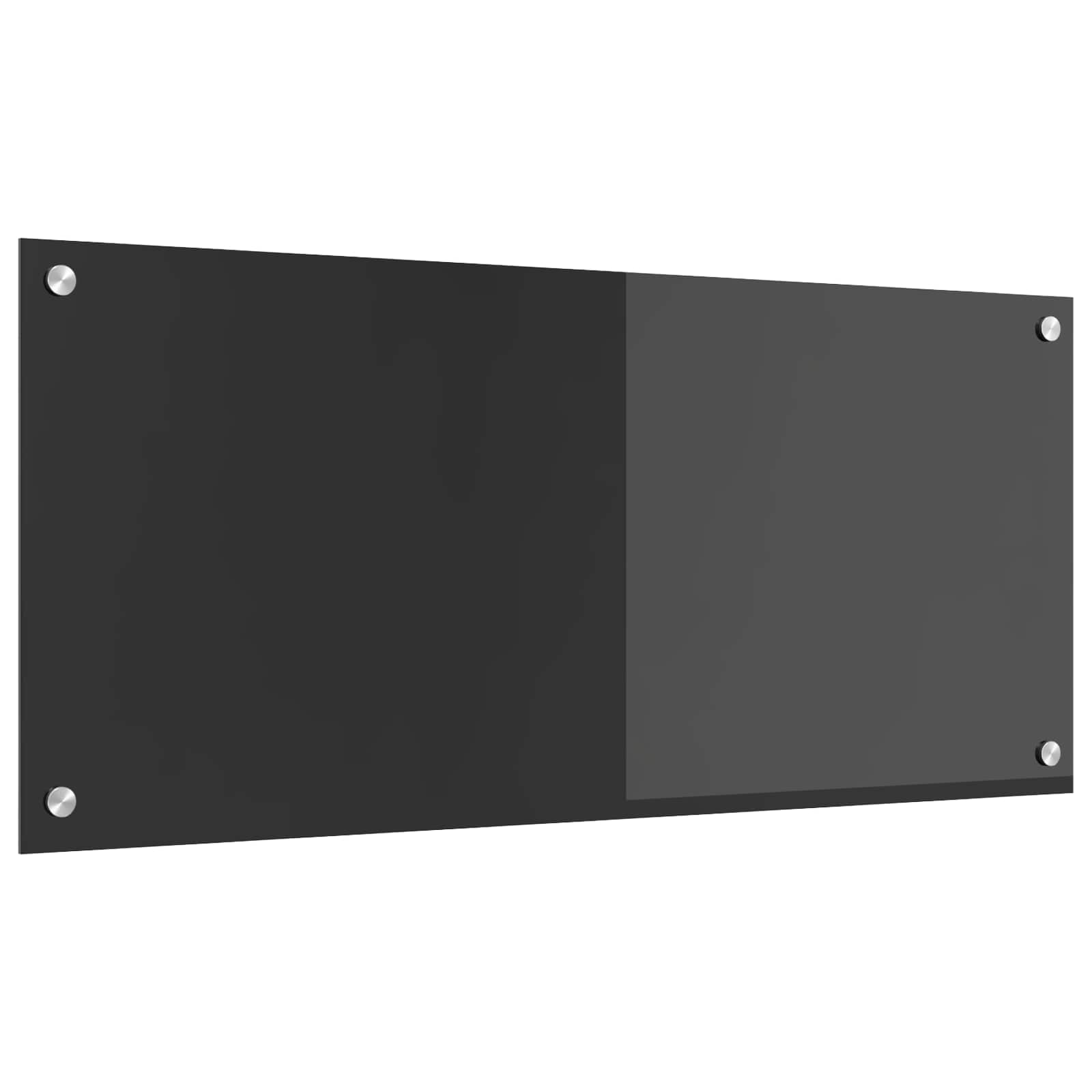 Keukenachterwand Donkergrijs 90 x 40 cm gehard glas