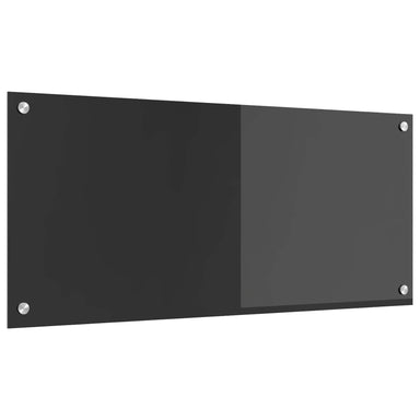 Keukenachterwand Donkergrijs 90 x 40 cm gehard glas